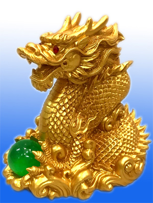 Rồng vàng ôm châu LV05
