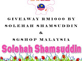 Giveaway RM1000 By Solehah Shamsuddin & SGShop Malaysia