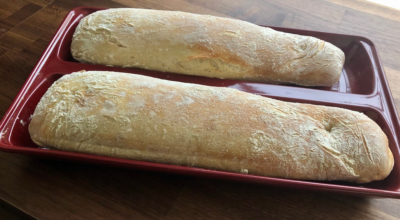 Ciabatta in de Emile Henry Ciabatta Baker