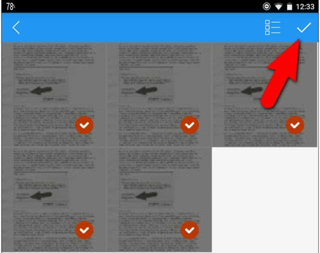 اضافة مجموعة الصور التي تريد تحويلها الى pdf