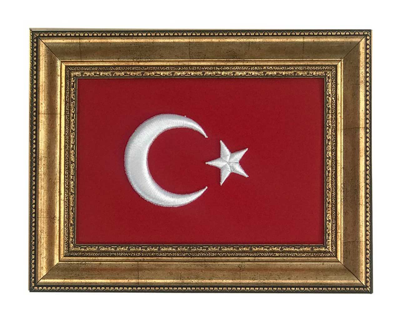 cerceveli turk bayragi 4