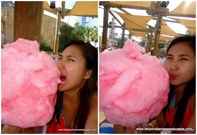 Lady enjoying at Leila's Oasis, Wild Wadi Dubai