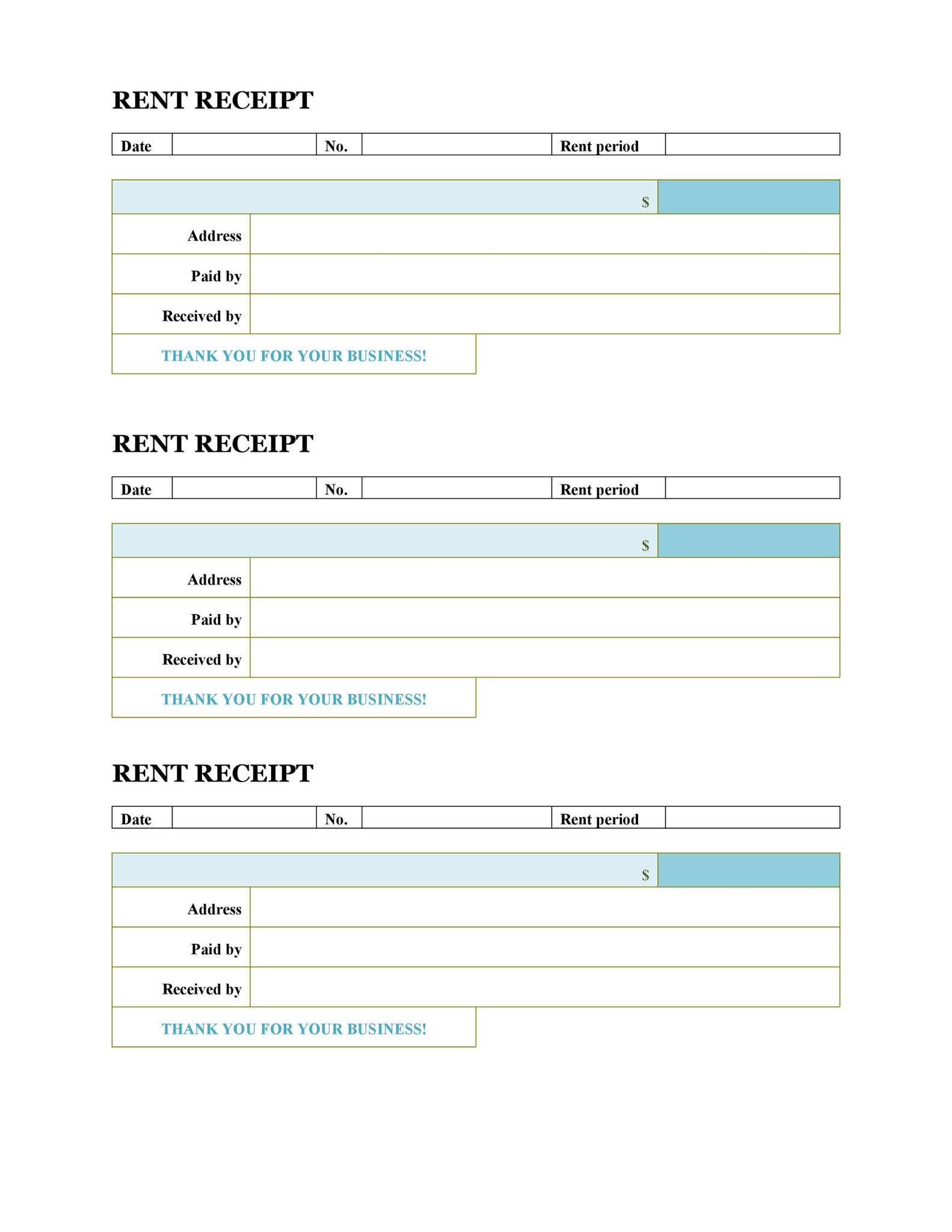 Rent Receipt Format Bangalore Invoice Template