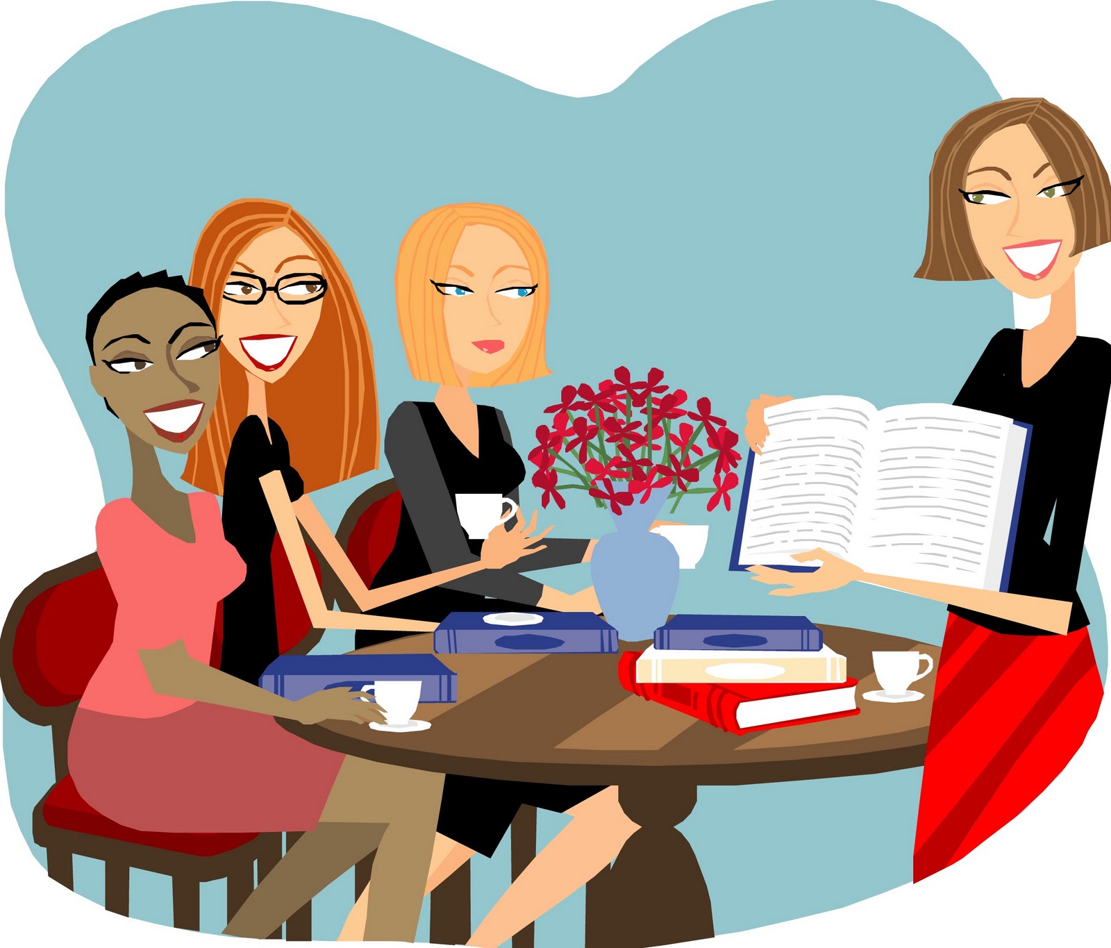 clipart woman reading book - photo #45