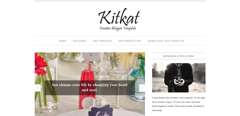KitKat Free Blogger Template
