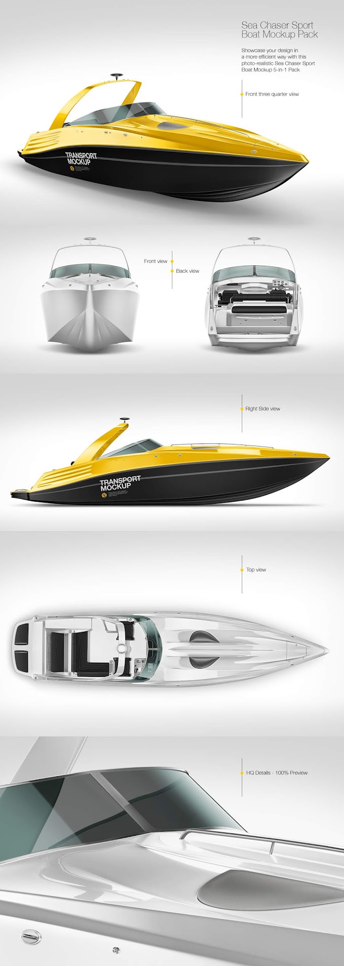 Download Yacht Mockup Pack PSD Mockup Templates