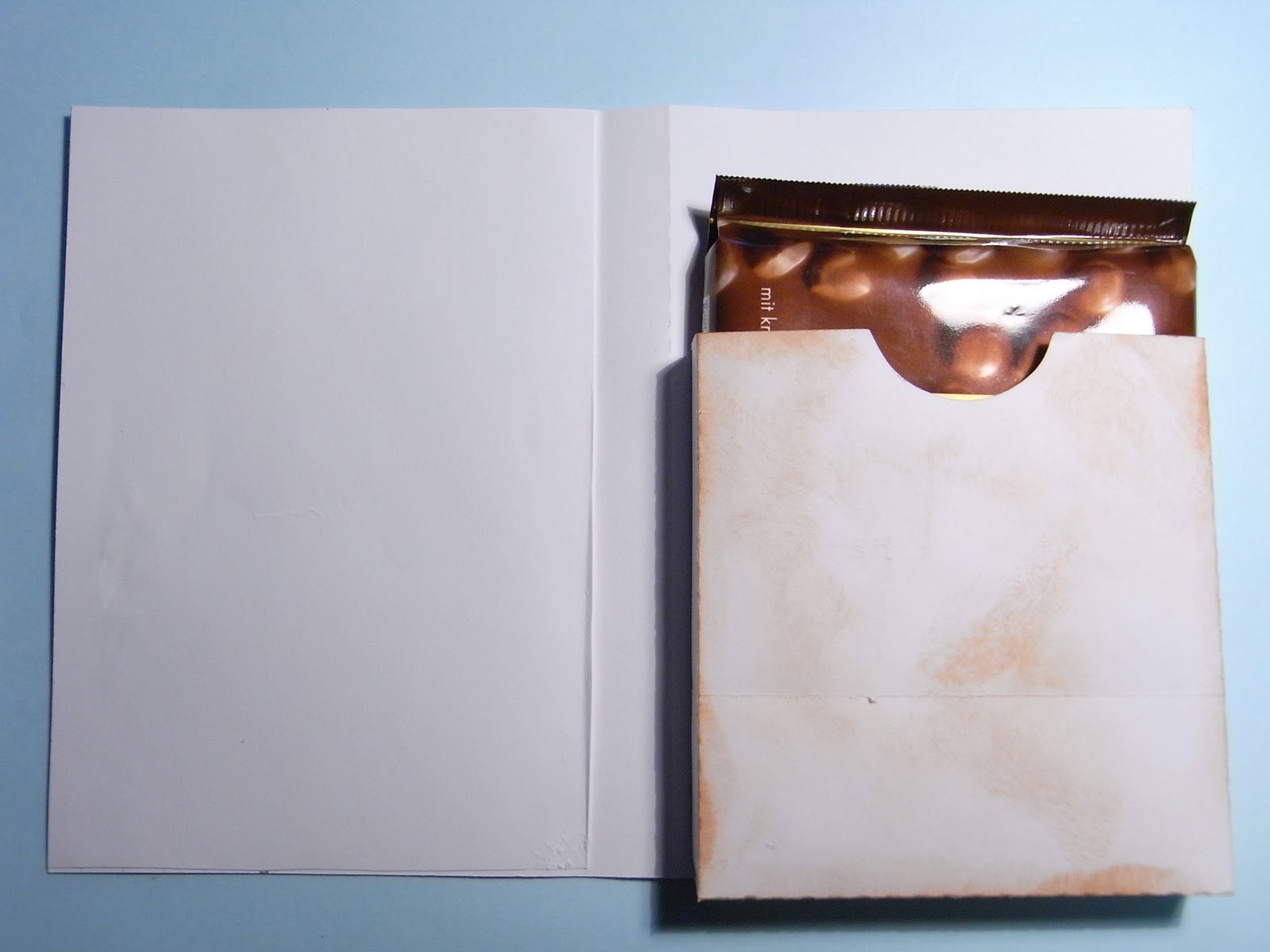 Stampika Blog: Freebie Karte mit eine Einstecktasche für Ritter Sport