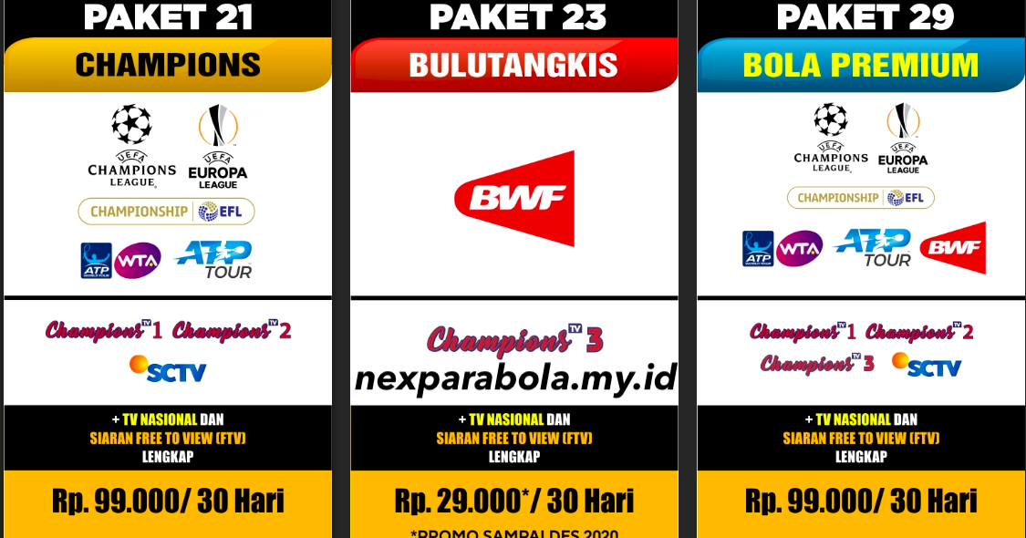 Cara Pembelian Paket NEX Parabola