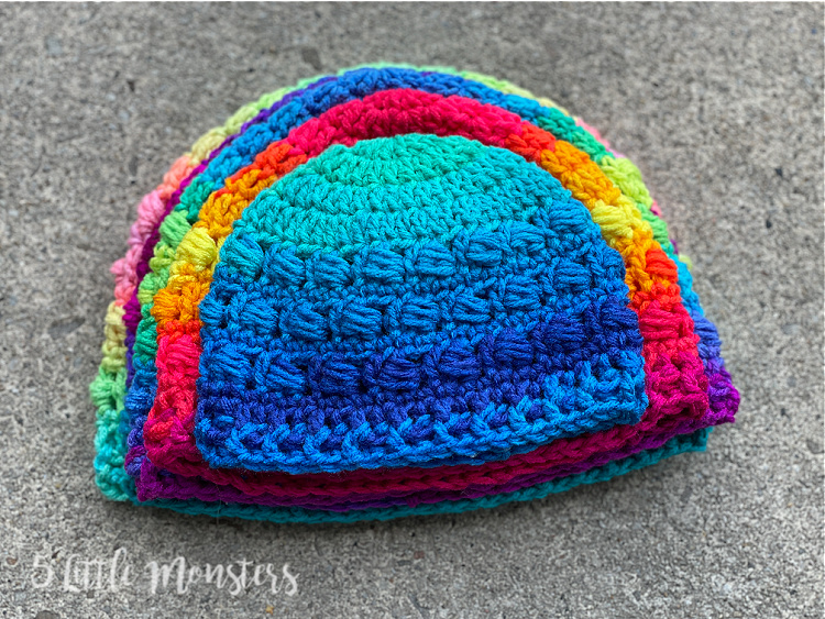 5 Little Monsters Boxed Beads Hat in 5 Sizes