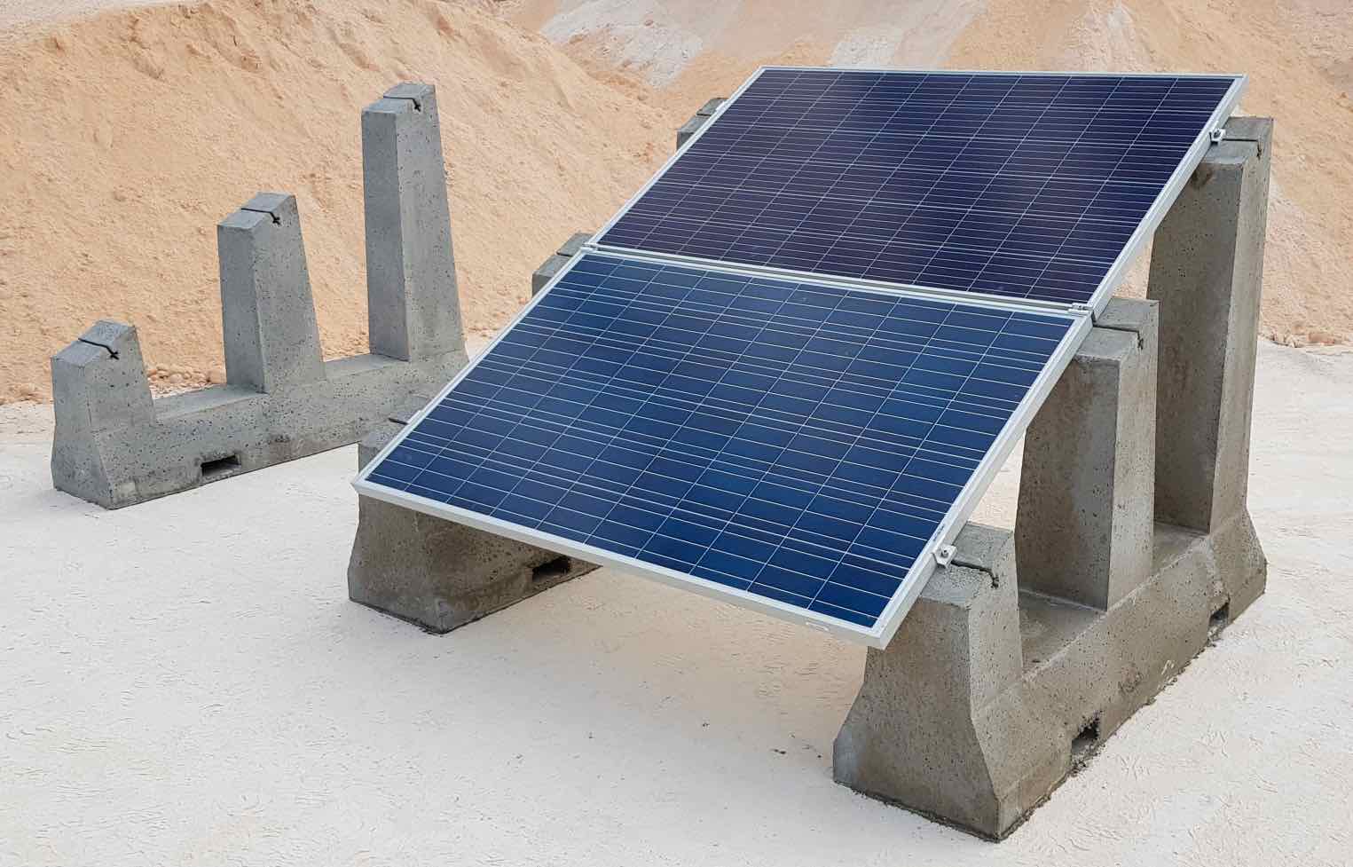 Solarbloc, un nuevo soporte para paneles solares que reduce el tiempo