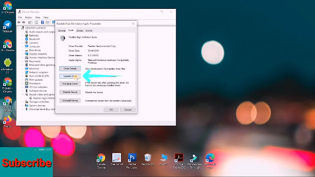 update driver on windows 10 click on update driver