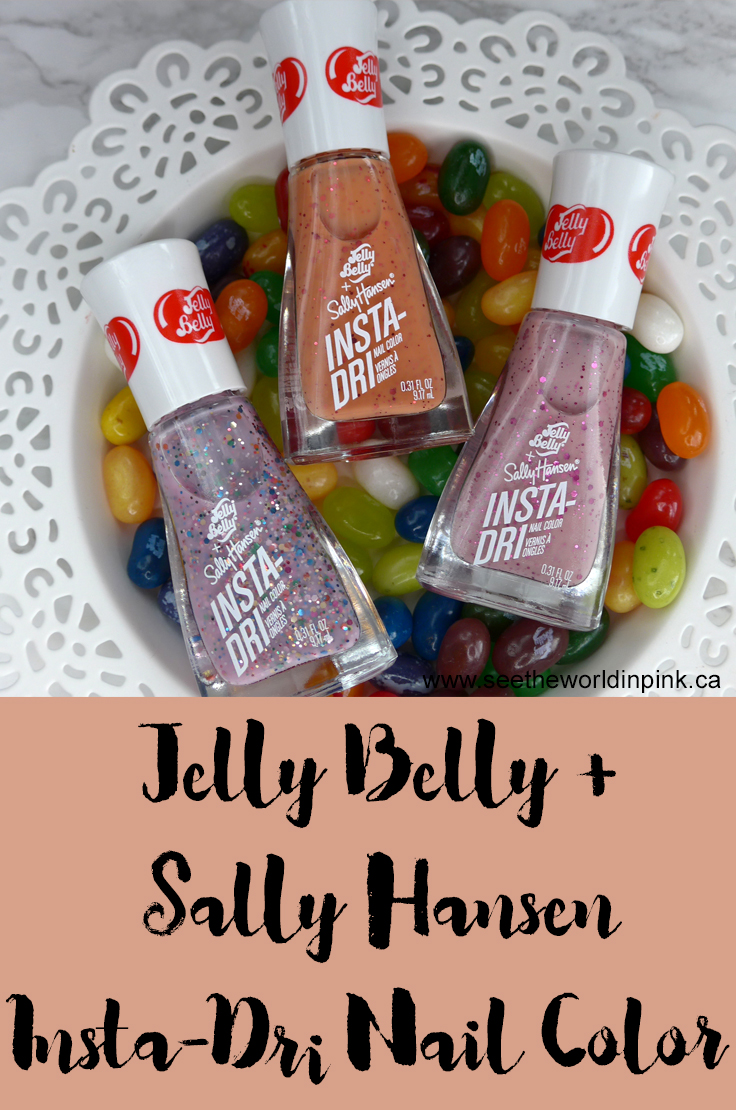 Manicure Monday - Jelly Belly + Sally Hansen Insta-Dri Nail Colors Swatched 