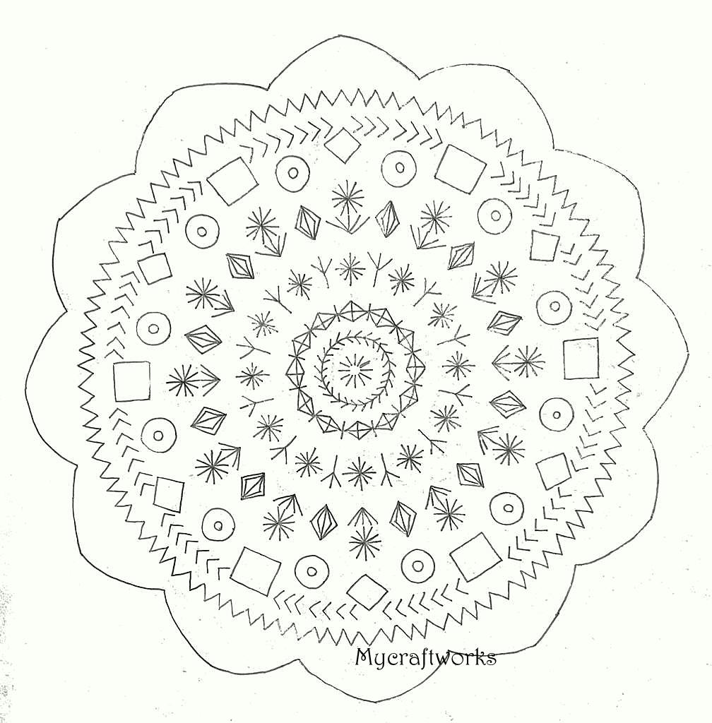 My craft works mandala embroidery  1 My craft works mandala embroidery  1
