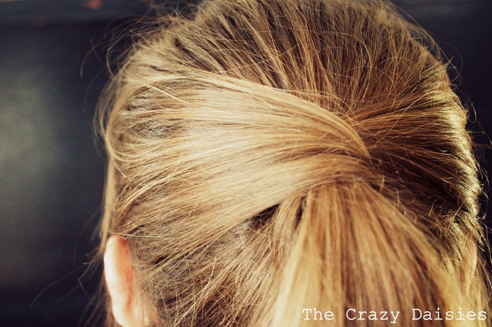 The Crazy Daisies: DIY Crossover Ponytail The Crazy Daisies: DIY Crossover Ponytail