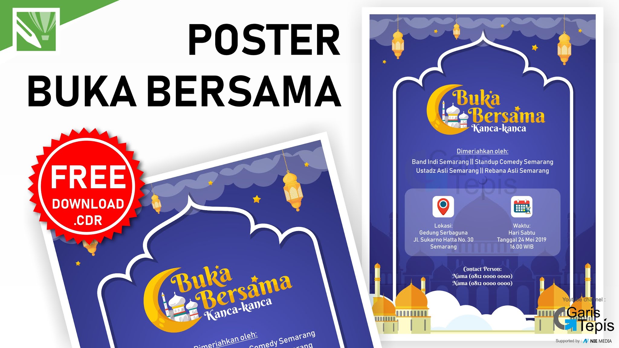 Tutorial Desain Poster Pamflet Bukber (Buka Bersama