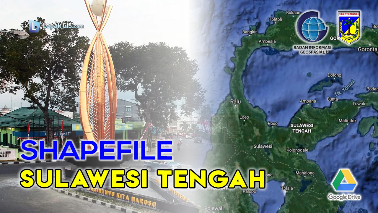 Shapefile Provinsi Sulawesi Tengah Terbaru
