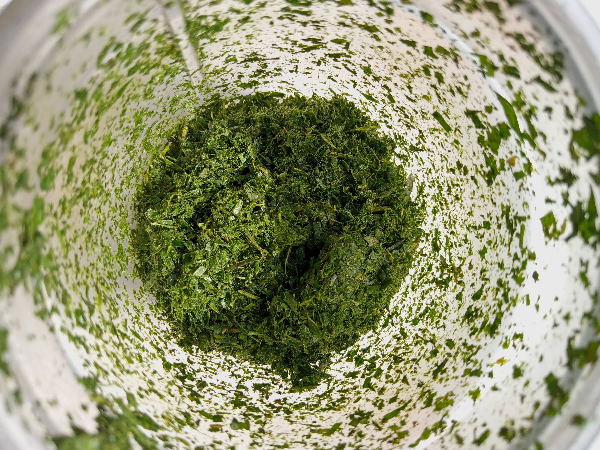 Blended Afang (Okazi) leaves