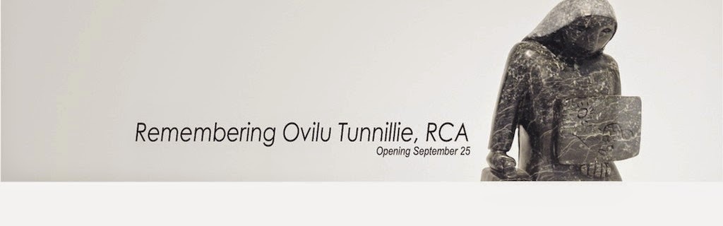 Remembering Ovilu Tunnillie, RCA Poster, Museum of Inuit Art Exhibition