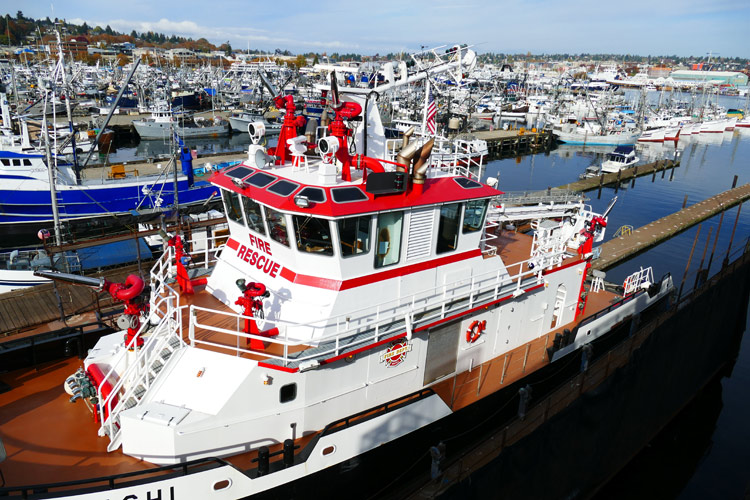 John's Island Fireboat Leschi and Postcard Love