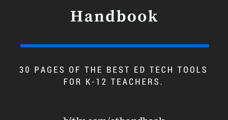 Practical Ed Tech Handbook - Best of 2016