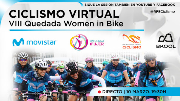 Women in Bike se pone a rodar de forma virtual durante la Semana de la Mujer