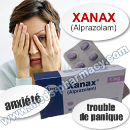 Xanax Alprazolam sans ordonnance pour traiter l'anxieté et les crises  d'angoisse sur la Pharmacie www.meds-pharmacy.com