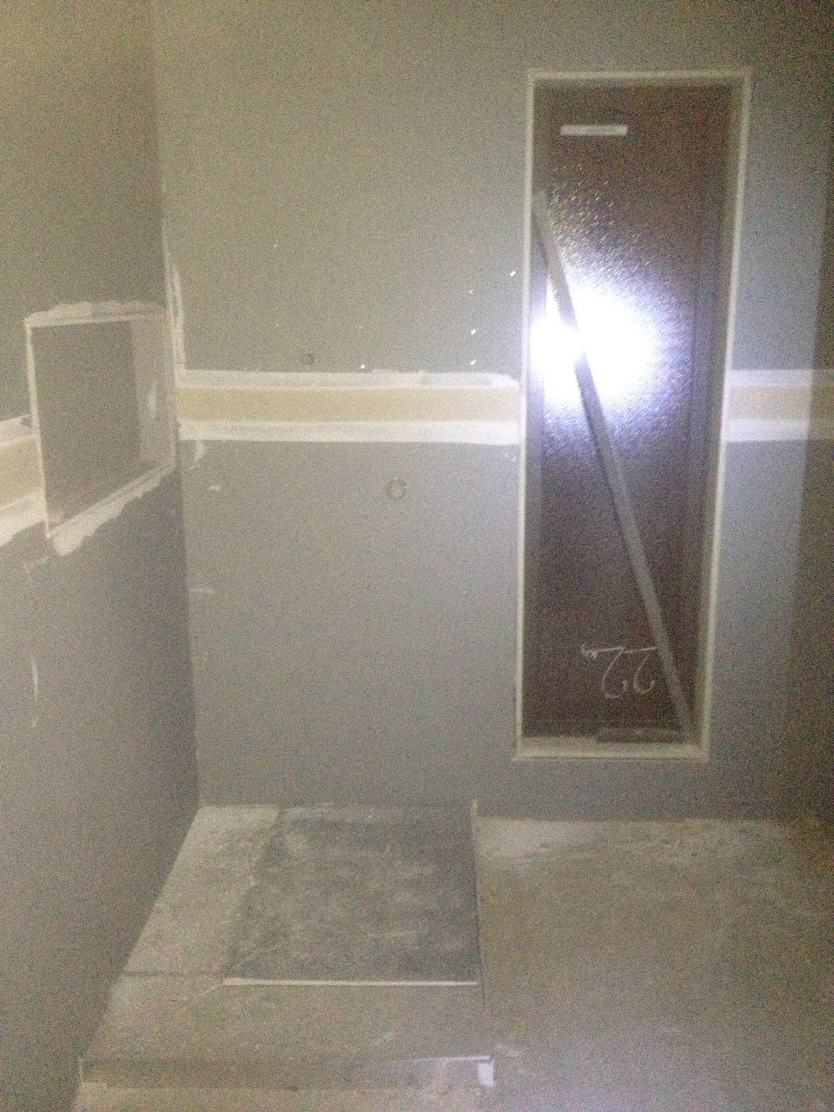 The construction of our home. Fixing starts (Plasterboards in)