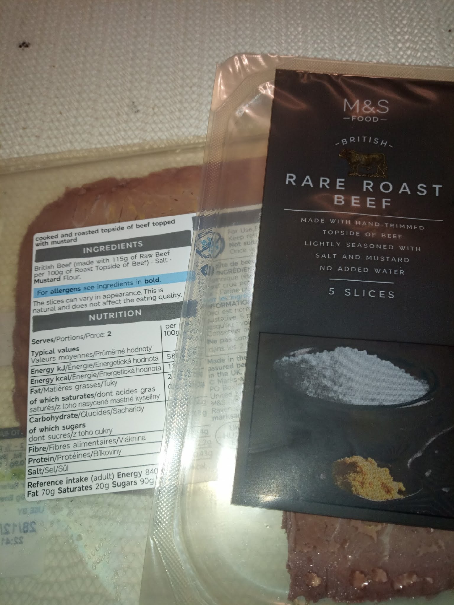Supersupergirl's Food Reviews [Review] M&S Marks Spencers Rare Roast Beef