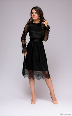 Vestidos con Encaje Negro Vestidos con Encaje Negro