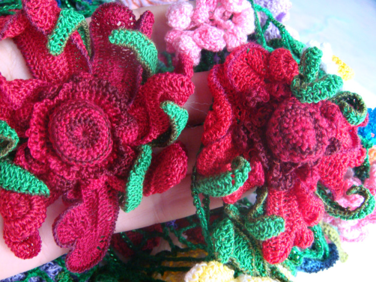 Ergahandmade Crochet Flower (Colorful Crochet Top With Flowers