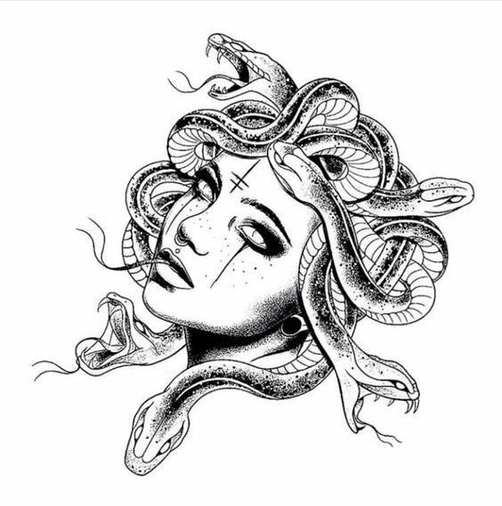 Medusa Tattoo Drawing Ideas Tattoo Layout Projects - kulturaupice