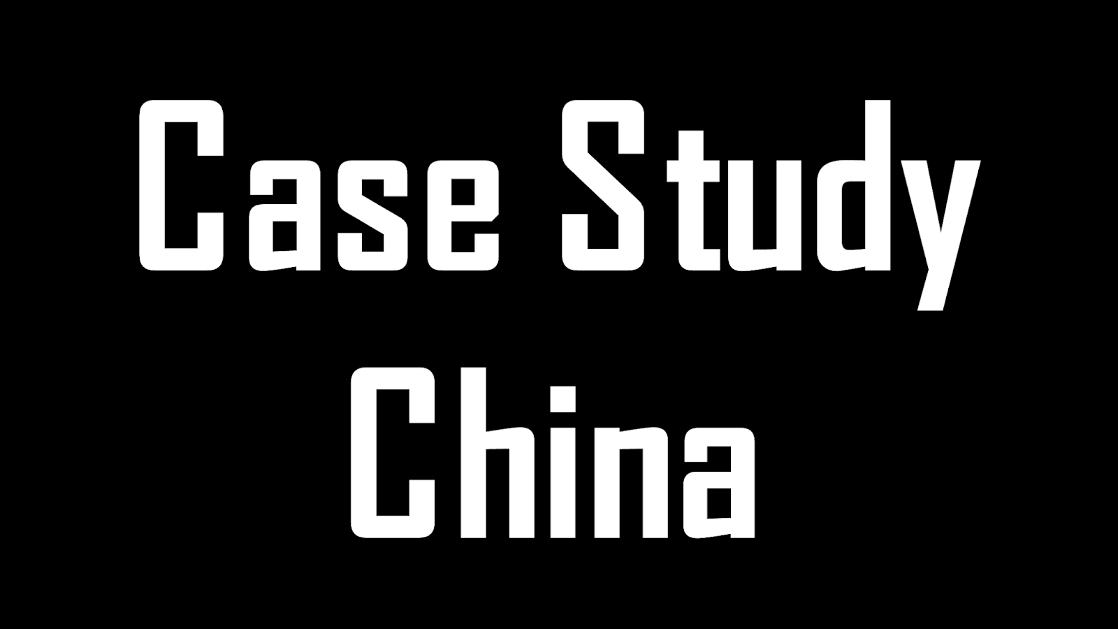 china business case study