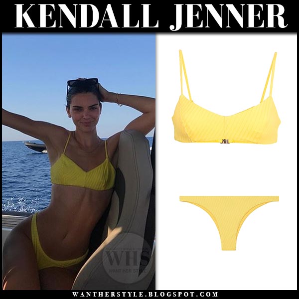 kendall jenner yellow top