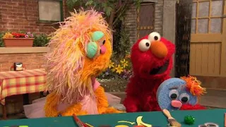 Elmo, Zoe, Sponge-arino, Sesame Street Episode 4322 Rocco's Playdate season 43