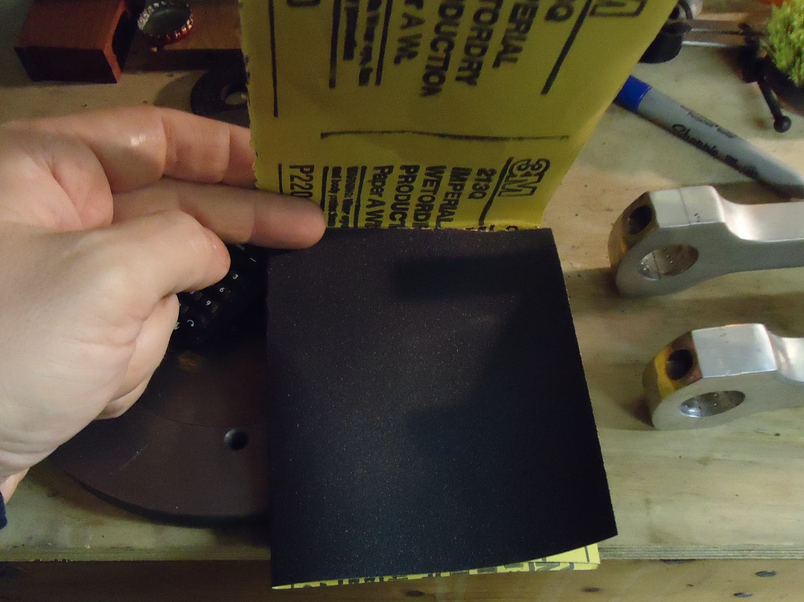 Tear it up, fix it, repeat Uncle Lummie's Quarter Sheet of Sandpaper