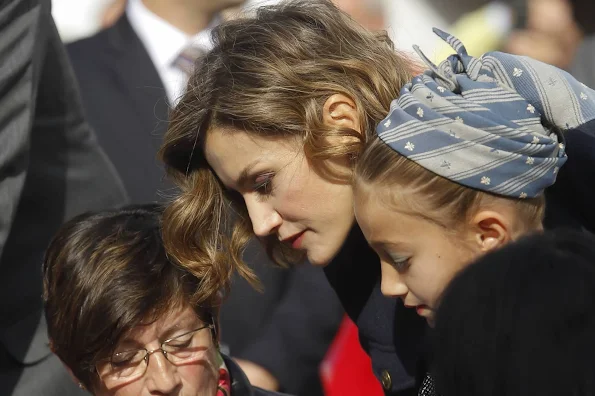 Queen Letizia of Spain visit Exemplary Town of Colombre, a village that was honoured as the best Asturian village