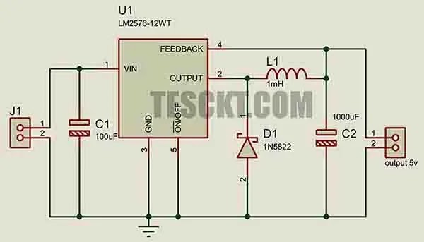 Automobile battery-based USB charger using lm2576 Automobile battery-based USB charger using lm2576