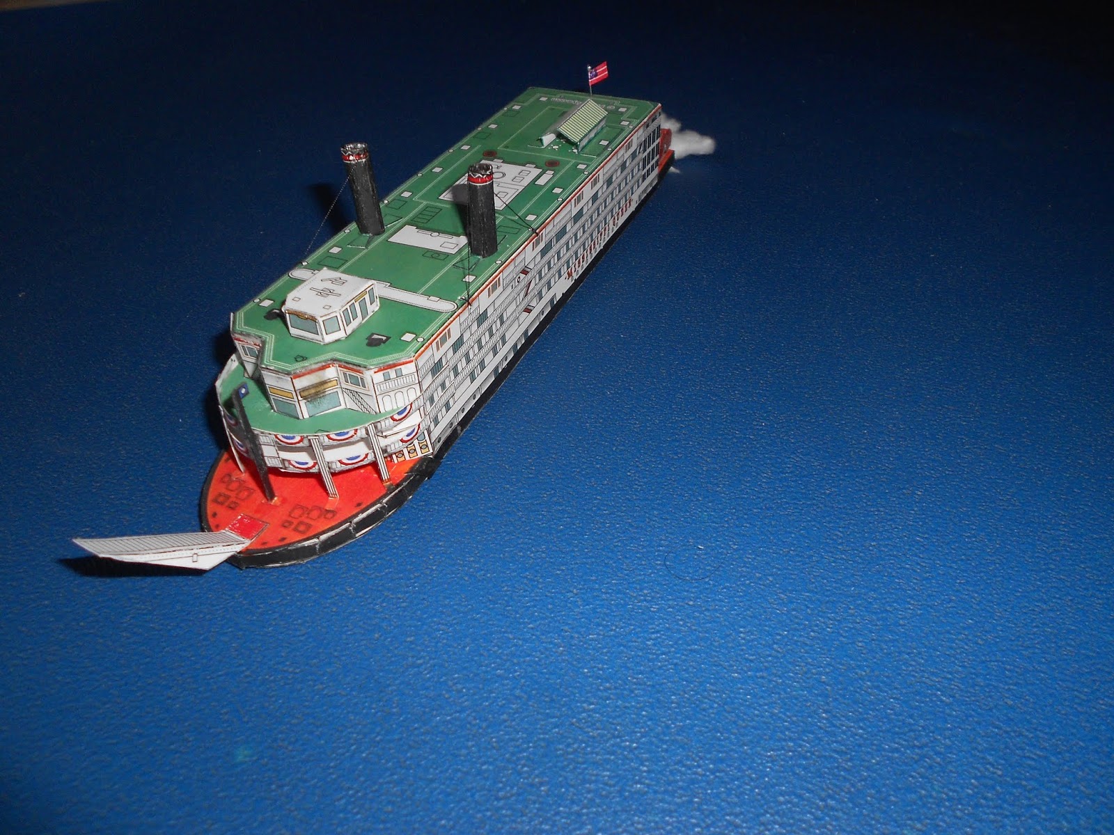 LAS MAQUETAS DE MAMARRO PAPER MODEL VAPOR DE RUEDAS MISSISSIPPI