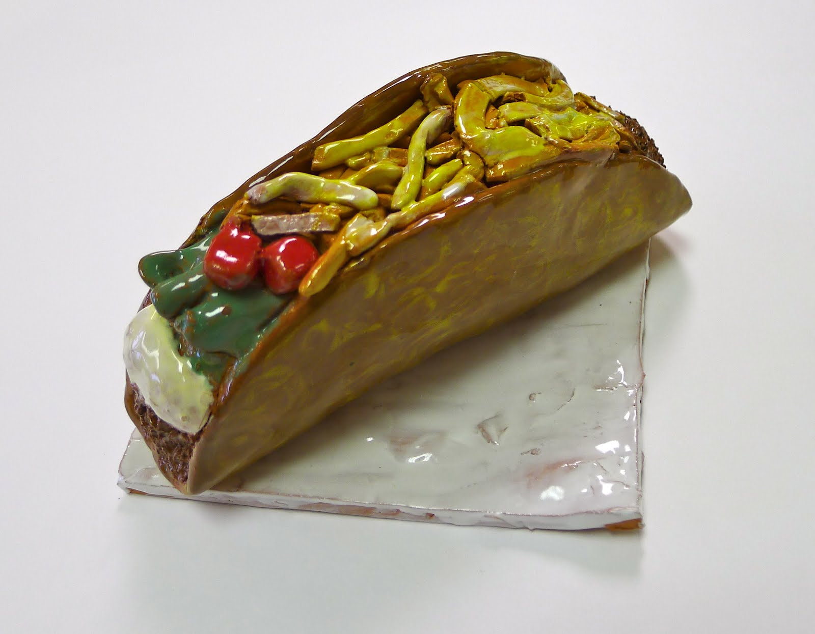 Amanda Caucci Art Instructor Sculpture Unit Finished Ceramic Food