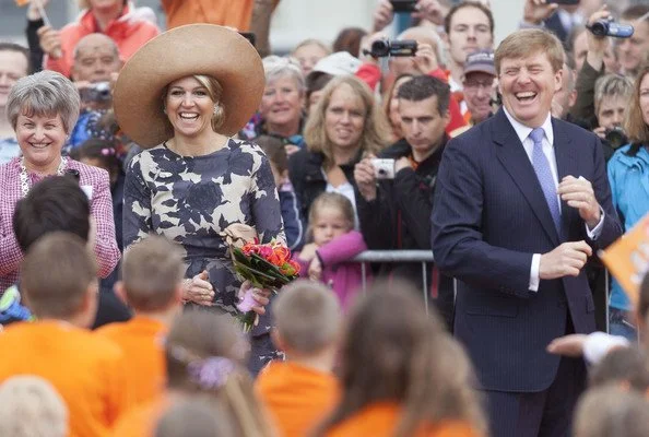 King Willem-Alexander and Queen Maxima visit the province of Gelderland during their tour through the Netherlands as new King and Queen