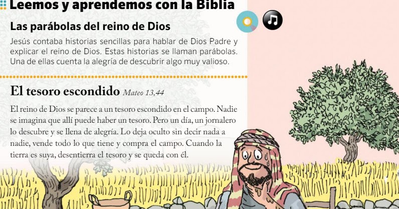 4ºPrimaria Parábola El tesoro escondido