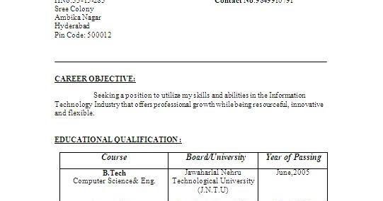 australia resume format free download