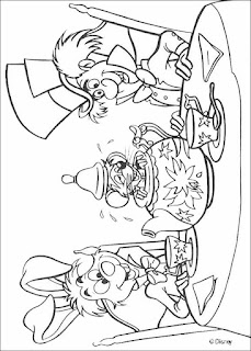Alice's Adventures in Wonderland coloring page