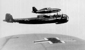 Mistel bomber ME 328 on a DO-217 worldwartwo.filminspector.com