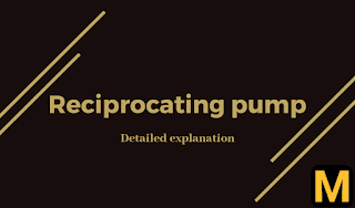 What is a reciprocating pump?