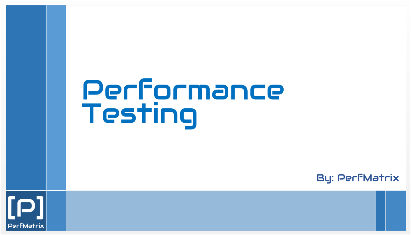 Performance Testing Video Tutorial