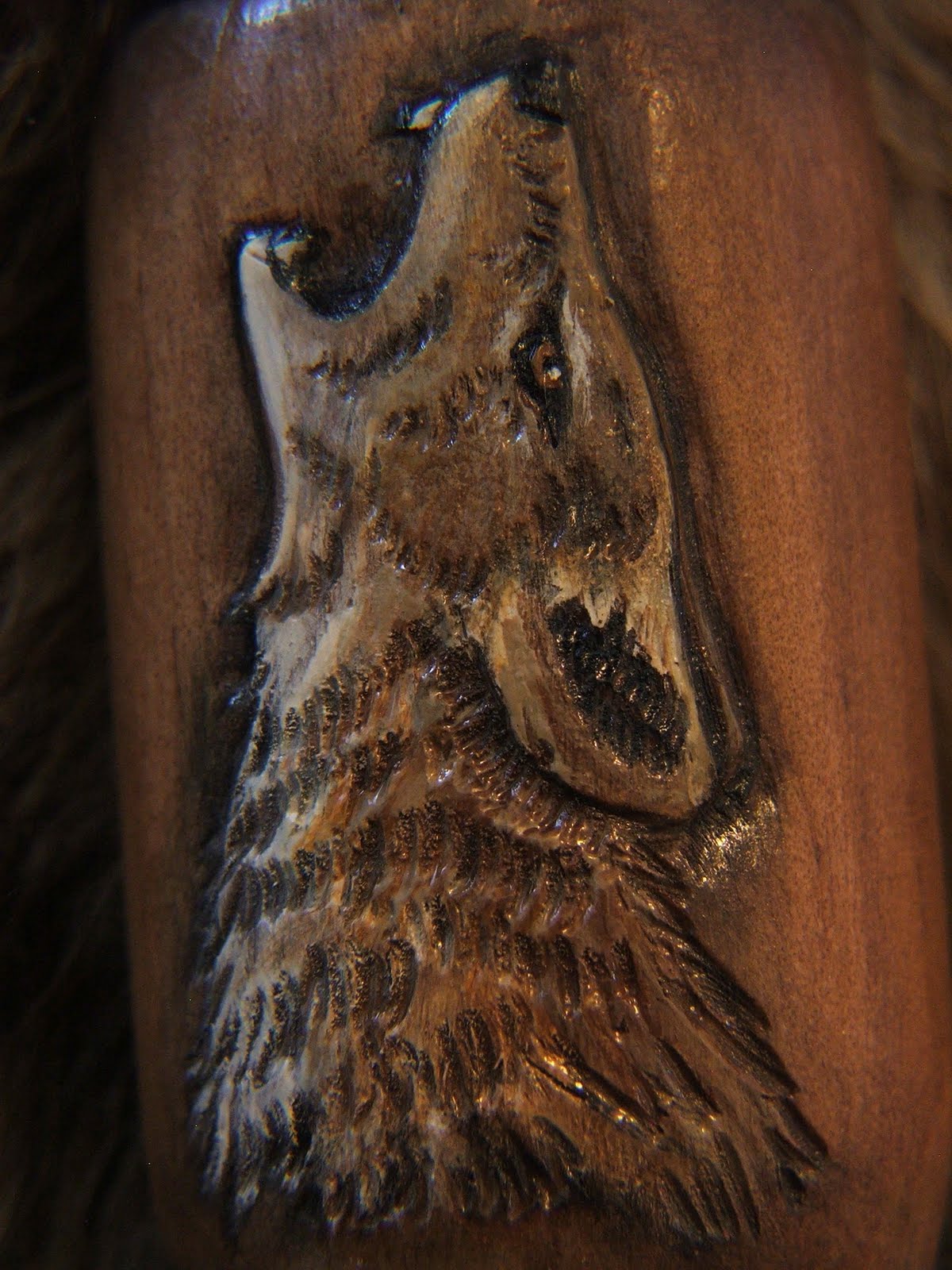 MacNaughtan Creations Hand Carved Coyote Caller