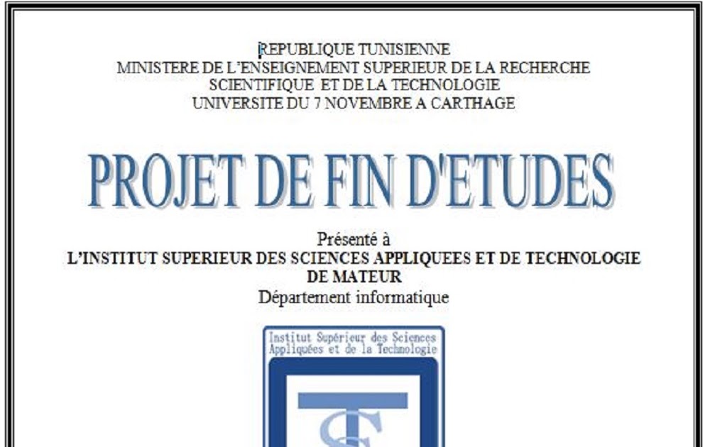 1 Page De Garde page de garde pfe word gratuit