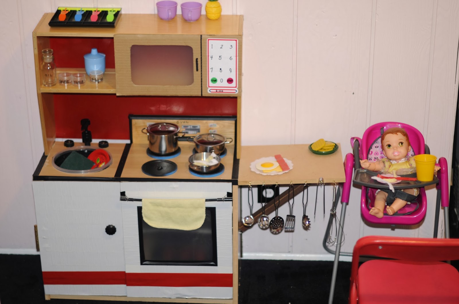 El día a día de una madre Mormona: Cocina de madera para niños $0 y