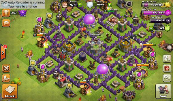 Trik Game Clash of Clans Selalu Online Tanpa Root Terbaru